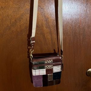 Vintage Y2K patchwork coach crossbody bag